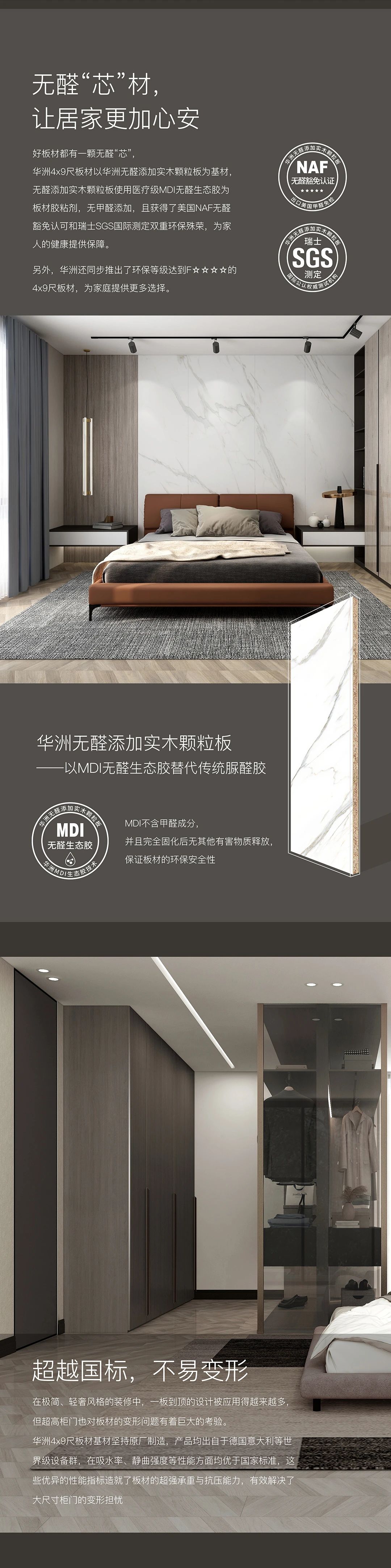 新品發(fā)布  華洲Max+板材系列，享受一板到頂?shù)耐昝?圖3)