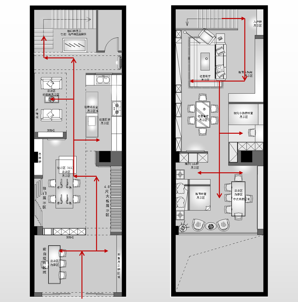 華洲木業(yè)︱廣西梧州戰(zhàn)略合作商 168㎡ 復(fù)式展廳空間設(shè)計案例(圖1)