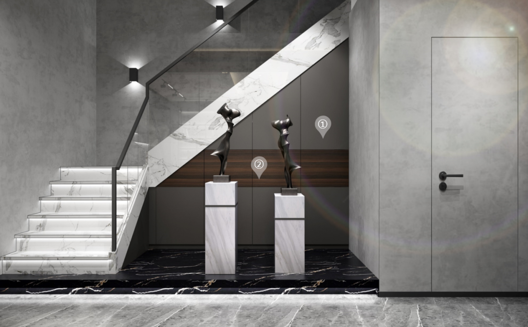 華洲木業(yè)︱廣西梧州戰(zhàn)略合作商 168㎡ 復(fù)式展廳空間設(shè)計案例(圖7)