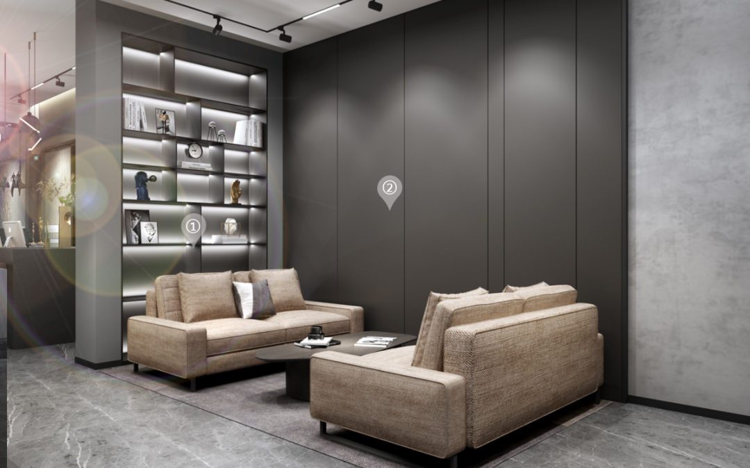 華洲木業(yè)︱廣西梧州戰(zhàn)略合作商 168㎡ 復(fù)式展廳空間設(shè)計案例(圖6)