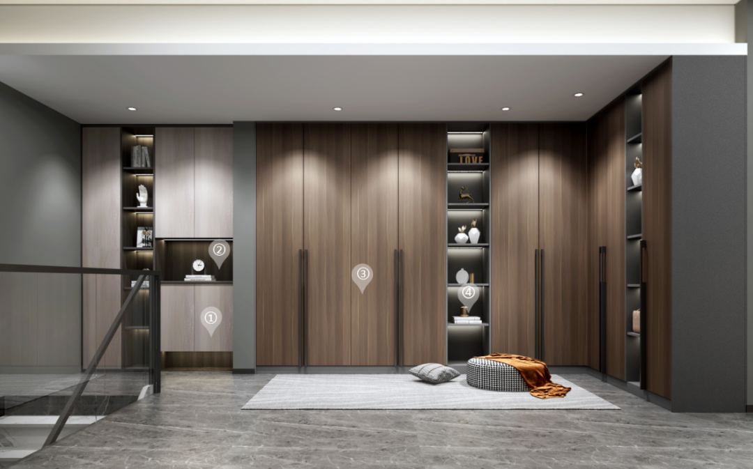 華洲木業(yè)︱廣西梧州戰(zhàn)略合作商 168㎡ 復(fù)式展廳空間設(shè)計案例(圖8)