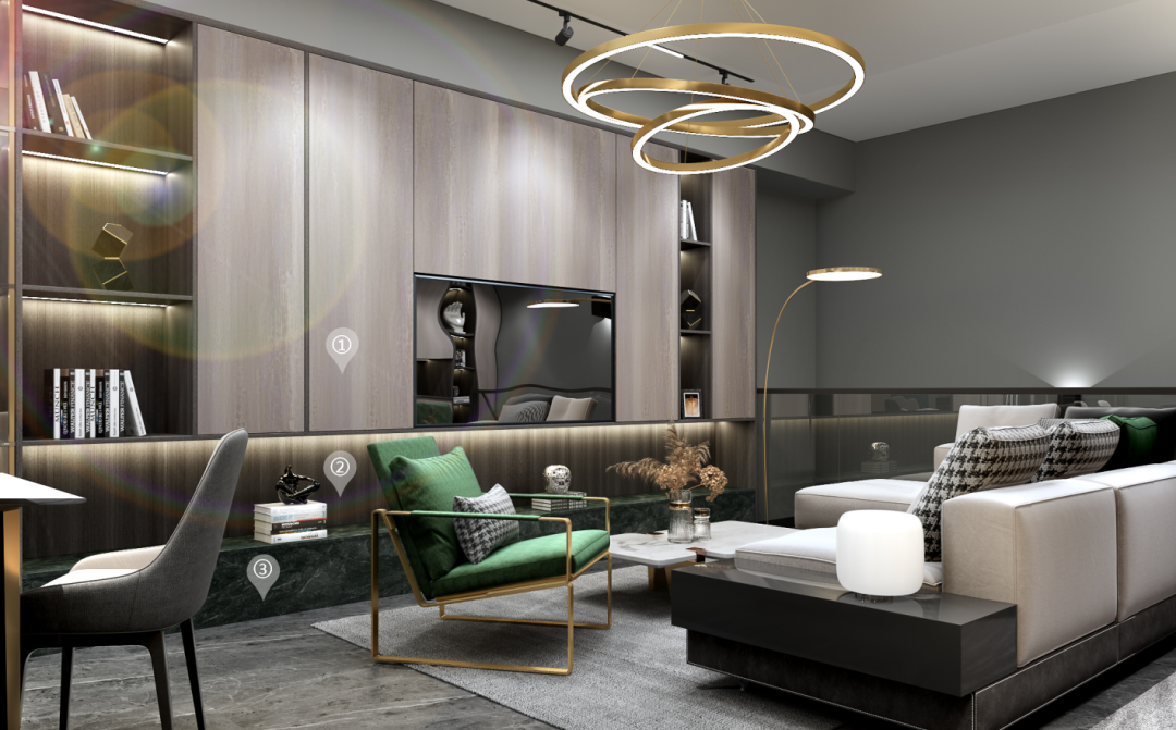 華洲木業(yè)︱廣西梧州戰(zhàn)略合作商 168㎡ 復(fù)式展廳空間設(shè)計案例(圖9)