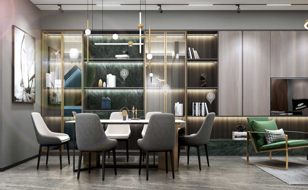 華洲木業(yè)︱廣西梧州戰(zhàn)略合作商 168㎡ 復(fù)式展廳空間設(shè)計案例(圖10)