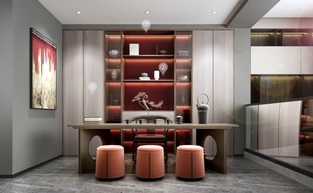 華洲木業(yè)︱廣西梧州戰(zhàn)略合作商 168㎡ 復(fù)式展廳空間設(shè)計案例(圖13)