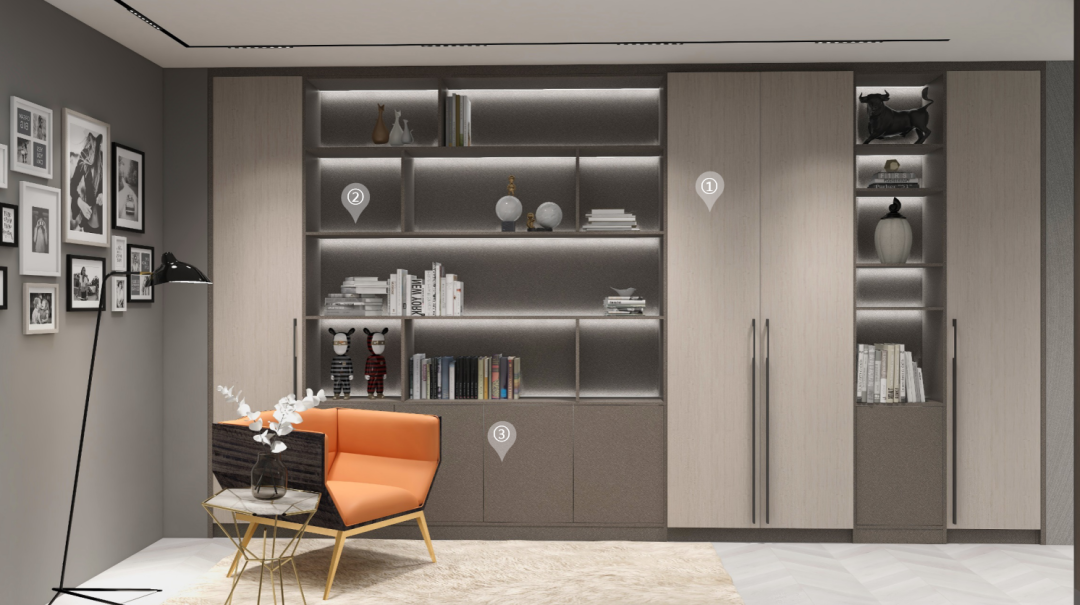 華洲木業(yè)︱廣東佛山戰(zhàn)略合作商 260㎡ 復(fù)式展廳空間設(shè)計(jì)案例(圖9)