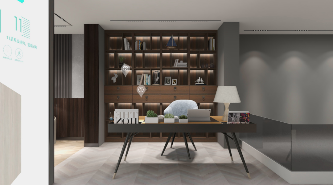 華洲木業(yè)︱廣東佛山戰(zhàn)略合作商 260㎡ 復(fù)式展廳空間設(shè)計(jì)案例(圖10)