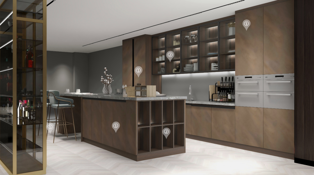 華洲木業(yè)︱廣東佛山戰(zhàn)略合作商 260㎡ 復(fù)式展廳空間設(shè)計(jì)案例(圖14)