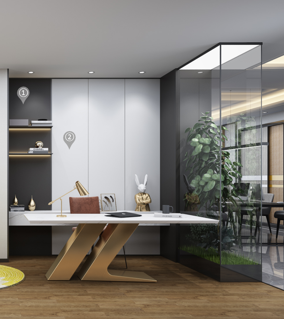 華洲木業(yè)︱廣東陽(yáng)江戰(zhàn)略合作商 266㎡展廳空間設(shè)計(jì)案例(圖7)