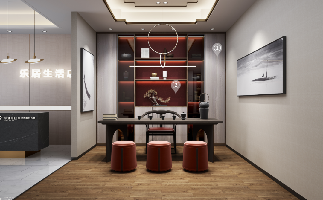 華洲木業(yè)︱廣東陽(yáng)江戰(zhàn)略合作商 266㎡展廳空間設(shè)計(jì)案例(圖12)